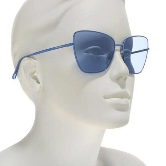 NWT Dolce & Gabbana Blue Cat Eye Oversized Sunglasses main image 13